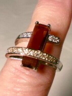 Unique Amethyst 925 Ring**Size 9**
